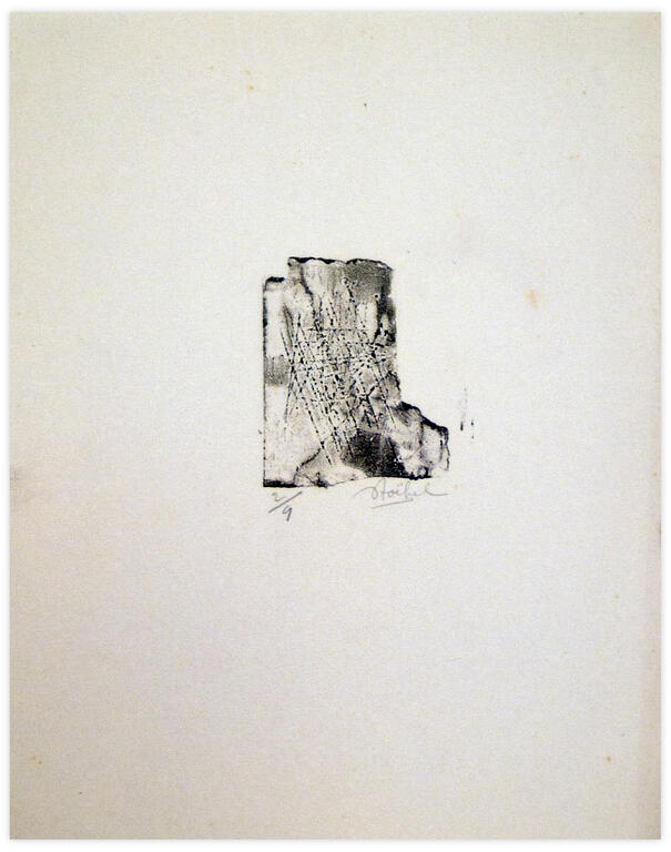 Catalogue raisonné, Edgar Stoëbel, lino 2/9 - abstract — 