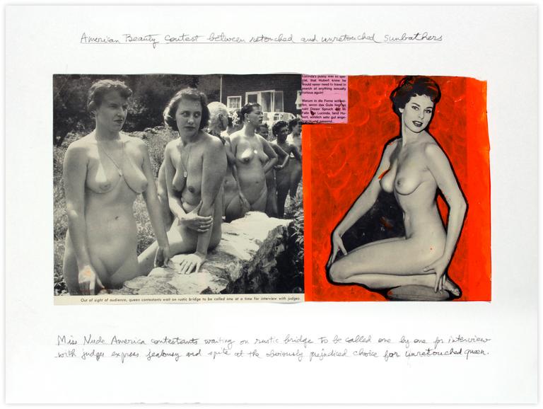 Catalogue raisonné, Jean-Jacques Lebel, American Beauty contest between retouched and unretouched -