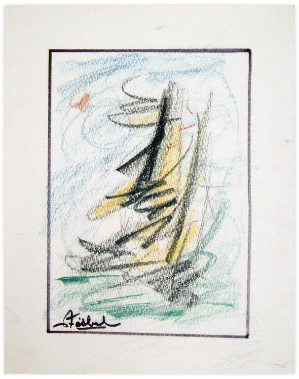 Catalogue raisonné, Edgar Stoëbel, abstract by the sea — 
