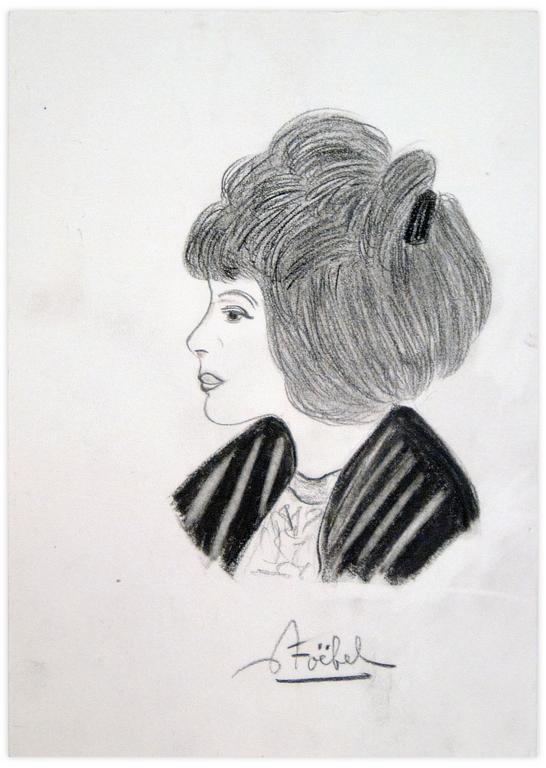 Catalogue raisonné, Edgar Stoëbel, profil de femme — 