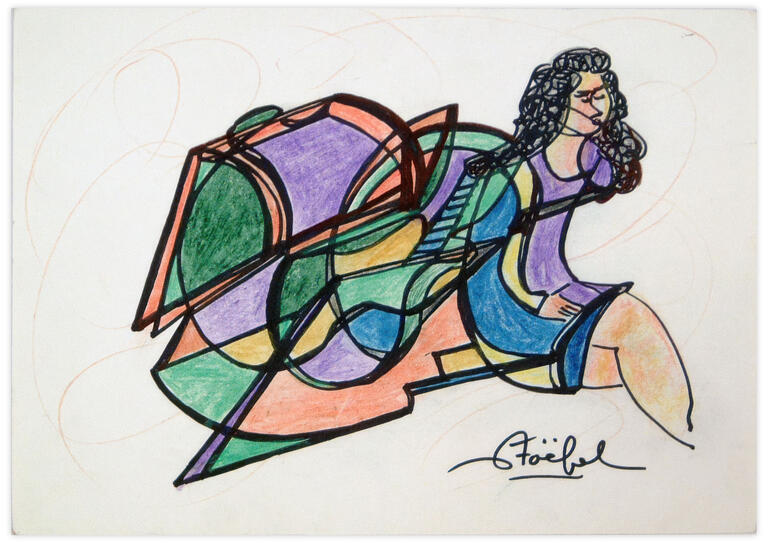 Catalogue raisonné, Edgar Stoëbel, femme escargot — 