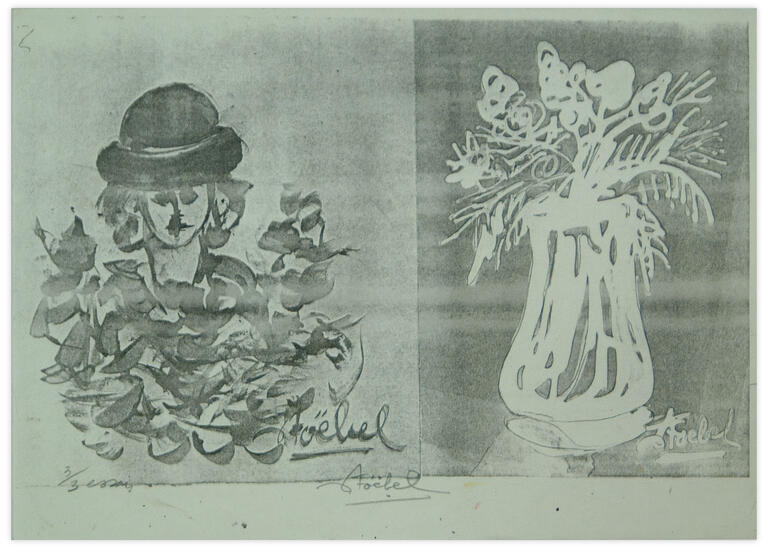 Catalogue raisonné, Edgar Stoëbel, essai 3/3 - femme et fleurs — 