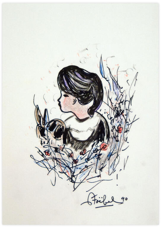 Catalogue raisonné, Edgar Stoëbel, la fille et le lapin — 