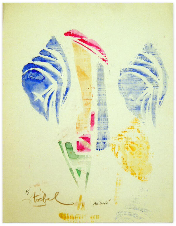 Catalogue raisonné, Edgar Stoëbel, bois gravé 1/1 - abstract — 