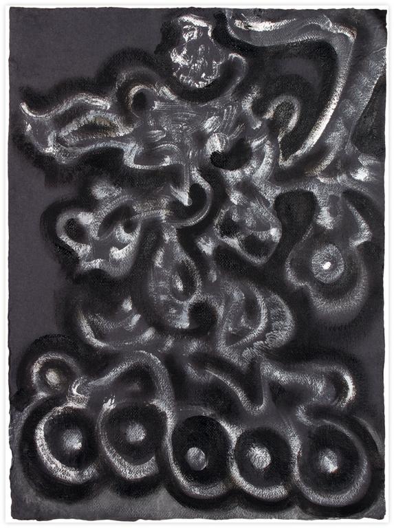 Catalogue raisonné, Jean-Jacques Lebel, Sans titre (papier noir) -