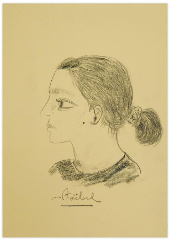 Catalogue raisonné, Edgar Stoëbel, profil de femme — 