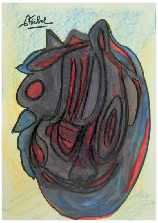 Catalogue raisonné, Edgar Stoëbel, disturbed face — 