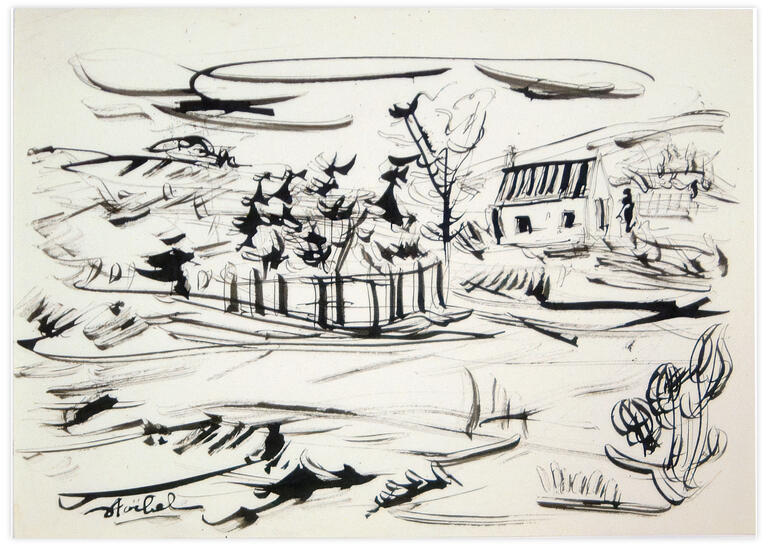 Catalogue raisonné, Edgar Stoëbel, landscape — 