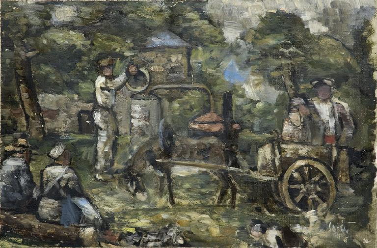 Catalogue raisonné, oeuvre de l'artiste Hans Seiler - Les bouilleurs de cru, 1928