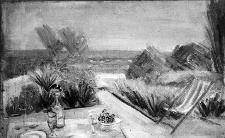 Catalogue raisonné, Hans Seiler, Dans le jardin à Cagnes, 1930