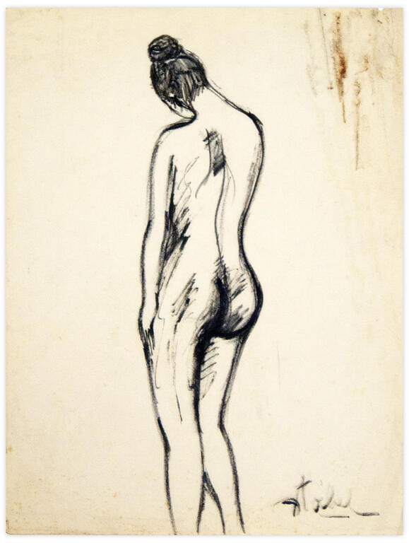 Catalogue raisonné, Edgar Stoëbel, nue de dos — 