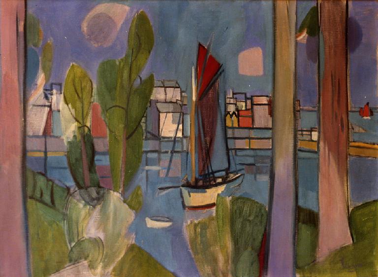Catalogue raisonné, oeuvre de l'artiste Hans Seiler - Port en Bretagne, 1935