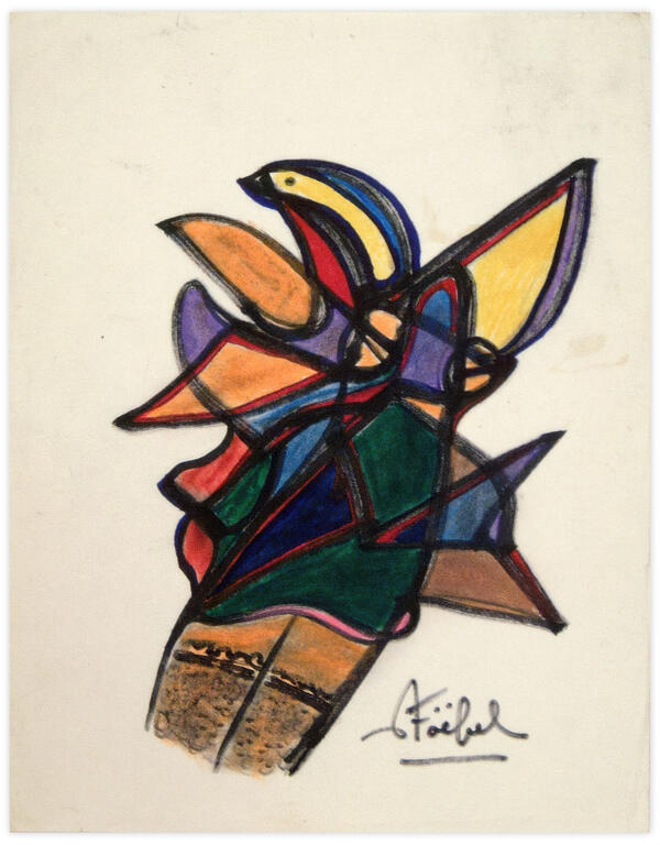 Catalogue raisonné, Edgar Stoëbel, l'oiseau et les bas — 