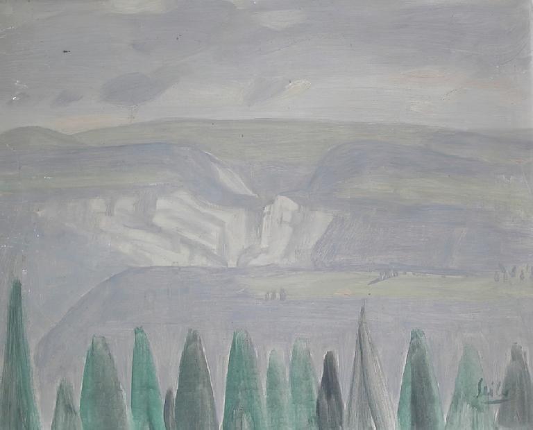 Catalogue raisonné, oeuvre de l'artiste Hans Seiler - Le Chasseral(Combe grèle), 1937