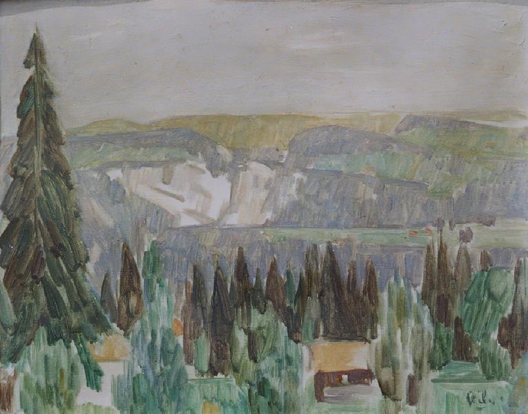 Catalogue raisonné, oeuvre de l'artiste Hans Seiler - Le Chasseral, circa 1937