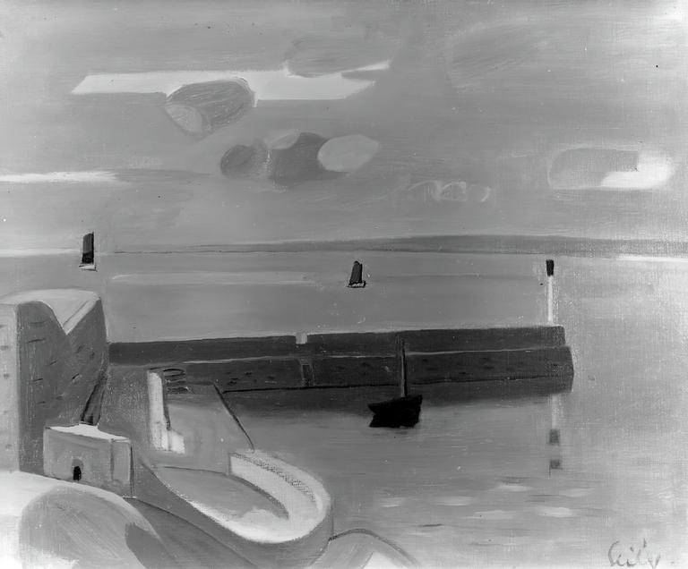 Catalogue raisonné, oeuvre de l'artiste Hans Seiler - Port en Bretagne, 1938