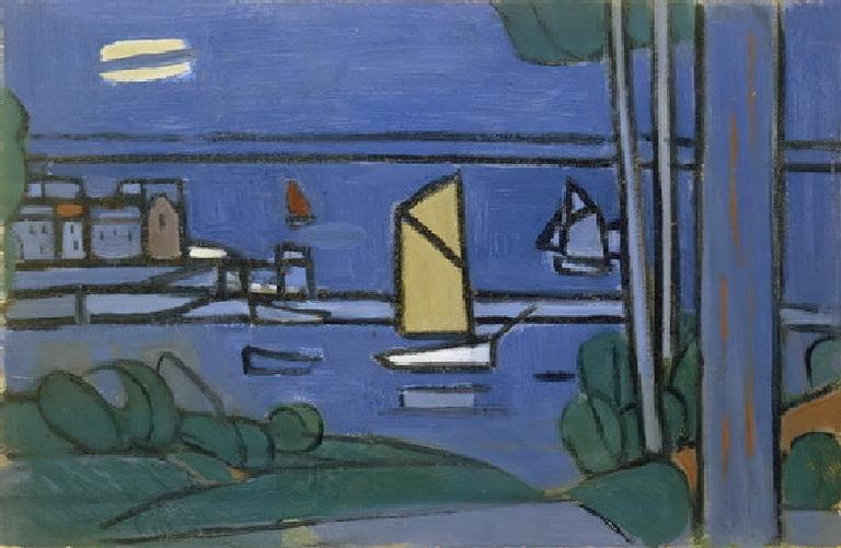 Catalogue raisonné, oeuvre de l'artiste Hans Seiler - Vue des Ploma'ch, circa 1940