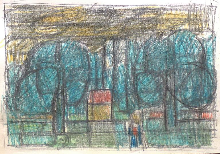 Catalogue raisonné, oeuvre de l'artiste Hans Seiler - La petite grange 2, circa 1942