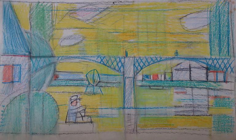 Catalogue raisonné, oeuvre de l'artiste Hans Seiler - Le pont de Bonneuil , circa 1942
