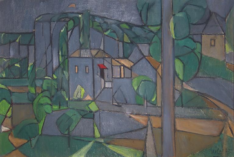 Catalogue raisonné, oeuvre de l'artiste Hans Seiler - La maison de La Roque , 1943