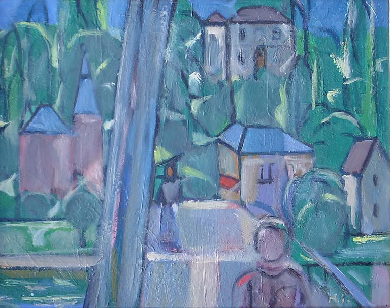 Catalogue raisonné, oeuvre de l'artiste Hans Seiler - Sur le pont, circa 1945