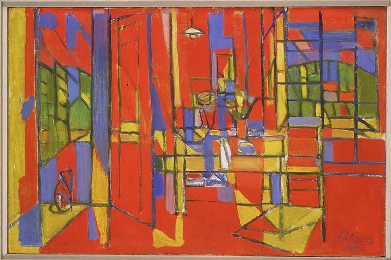 Catalogue raisonné, oeuvre de l'artiste Hans Seiler - Intérieur I, 1946