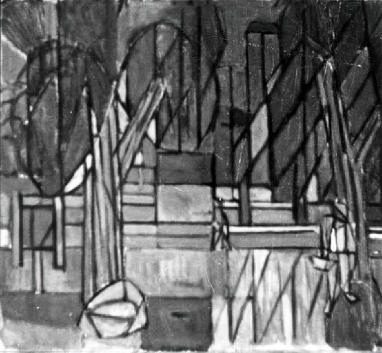 Catalogue raisonné, oeuvre de l'artiste Hans Seiler - La petite grange, circa 1950