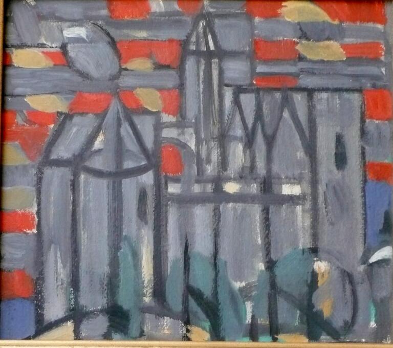 Catalogue raisonné, Hans Seiler, Château de Fayrac rouge, circa 1953