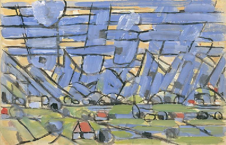 Catalogue raisonné, oeuvre de l'artiste Hans Seiler - Près de Gruyères, circa 1950