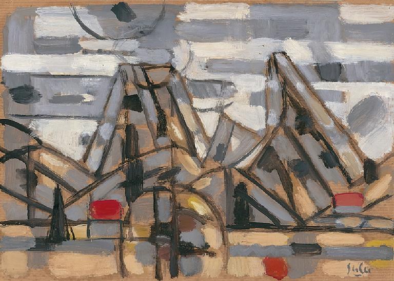 Catalogue raisonné, oeuvre de l'artiste Hans Seiler - Rüblihorn, circa 1950