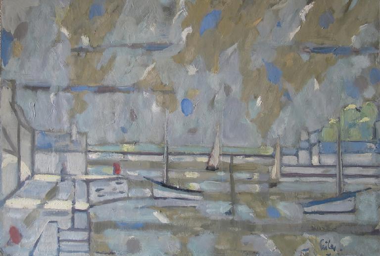 Catalogue raisonné, oeuvre de l'artiste Hans Seiler - Port en Bretagne, 1951