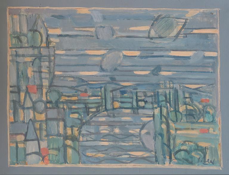 Catalogue raisonné, Hans Seiler, La Dordogne à Beynac (II), circa 1952