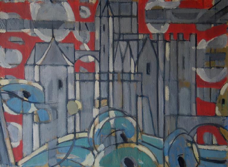 Catalogue raisonné, oeuvre de l'artiste Hans Seiler - Le château de Fayrac, 1953
