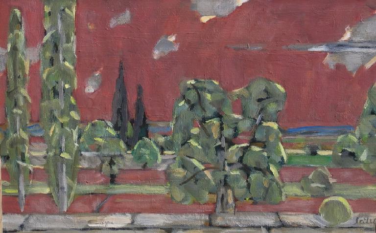 Catalogue raisonné, oeuvre de l'artiste Hans Seiler - La vallée rose, 1954