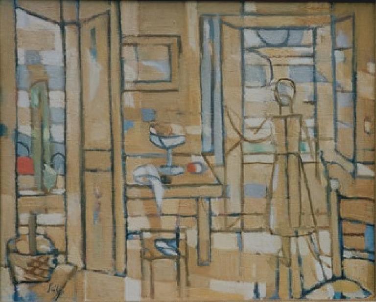 Catalogue raisonné, Hans Seiler, Intérieur, circa 1955