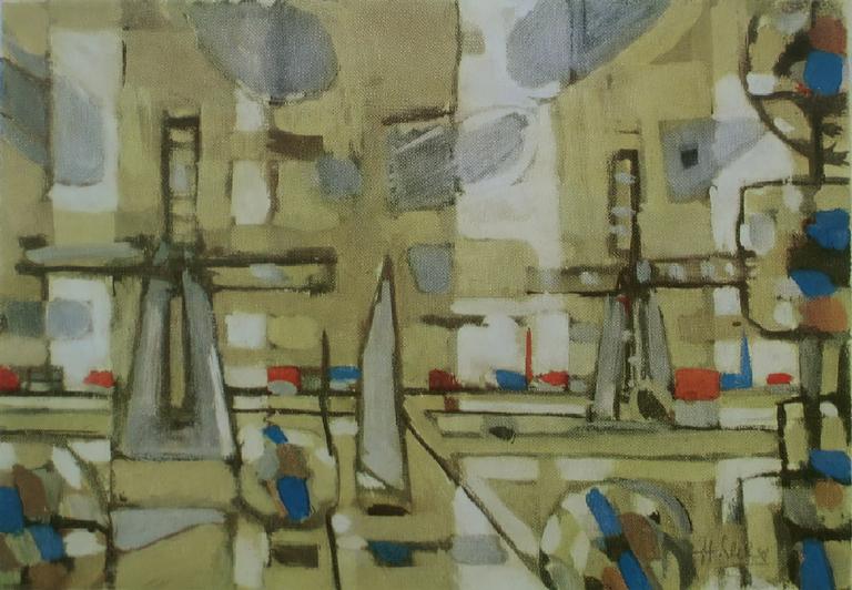 Catalogue raisonné, oeuvre de l'artiste Hans Seiler - Les deux moulins, 1956