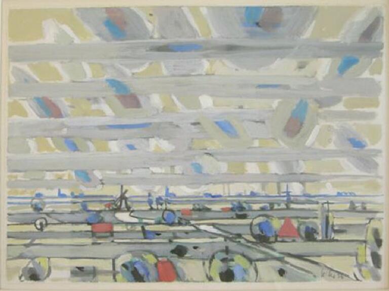 Catalogue raisonné, Hans Seiler, Paysage de Hollande, 1956