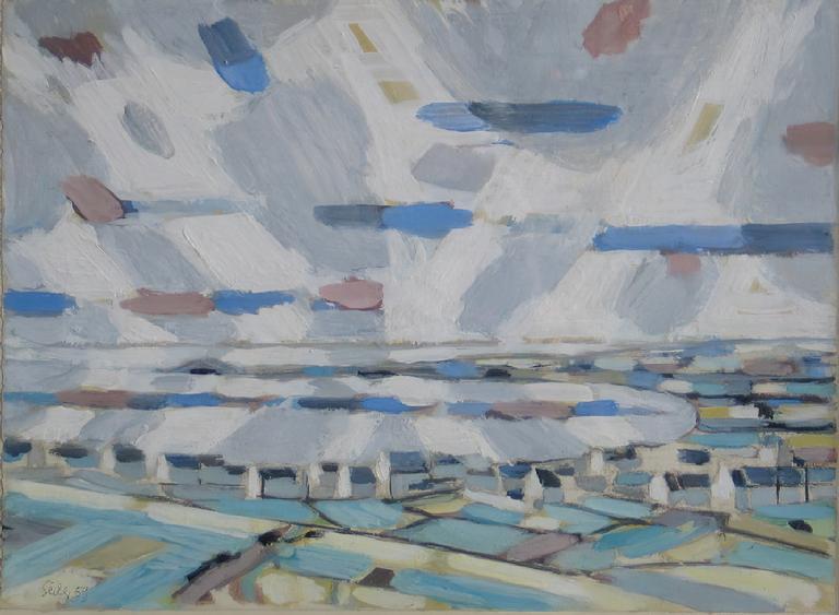 Catalogue raisonné, oeuvre de l'artiste Hans Seiler - Paysage de Bretagne, 1959