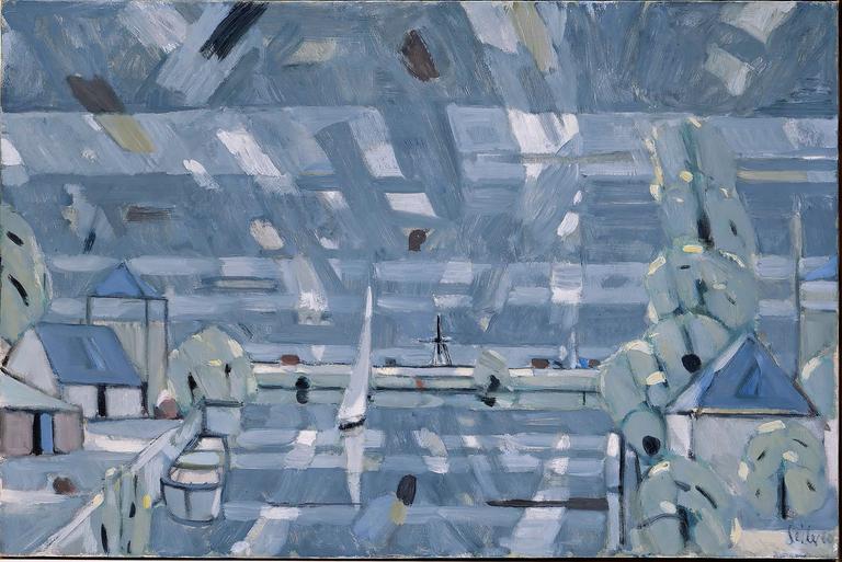 Catalogue raisonné, oeuvre de l'artiste Hans Seiler - Paysage de Hollande (Leyde)
