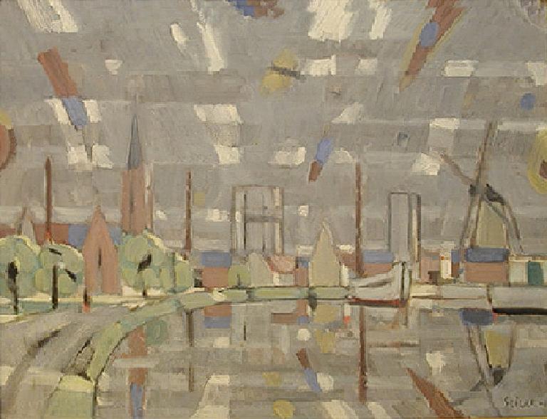Catalogue raisonné, oeuvre de l'artiste Hans Seiler - Paysage de Hollande, 1960