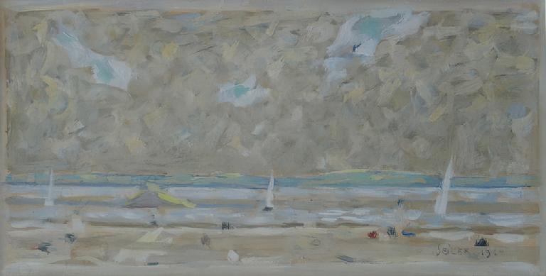 Catalogue raisonné, oeuvre de l'artiste Hans Seiler - Petite plage, 1960