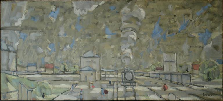 Catalogue raisonné, Hans Seiler, La gare de Douarnenez, circa 1960