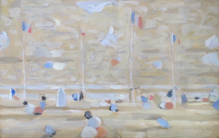 Catalogue raisonné, oeuvre de l'artiste Hans Seiler - Petite plage (Franceville), 1962