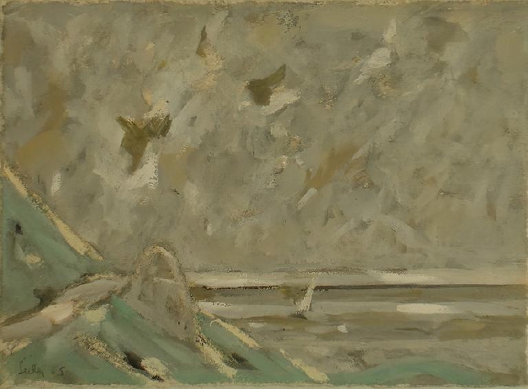 Catalogue raisonné, oeuvre de l'artiste Hans Seiler - Chemin sur la falaise