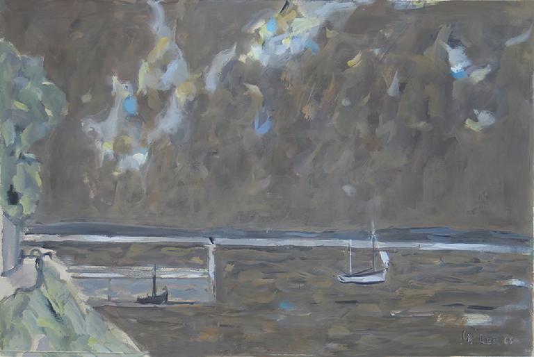 Catalogue raisonné, oeuvre de l'artiste Hans Seiler - Dans la baie de Douarnenez