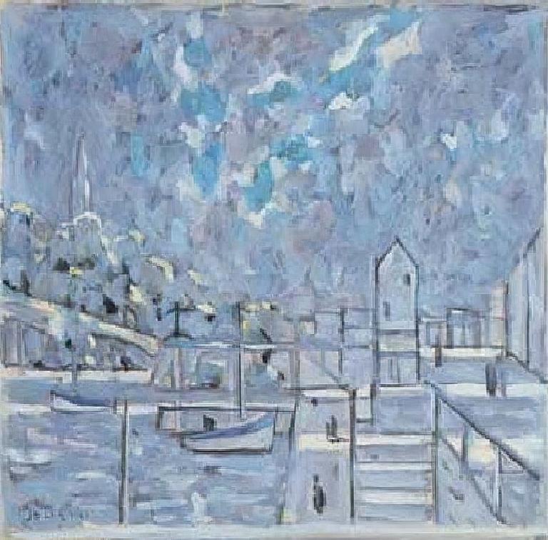 Catalogue raisonné, oeuvre de l'artiste Hans Seiler - Port de Douarnenez, 1965