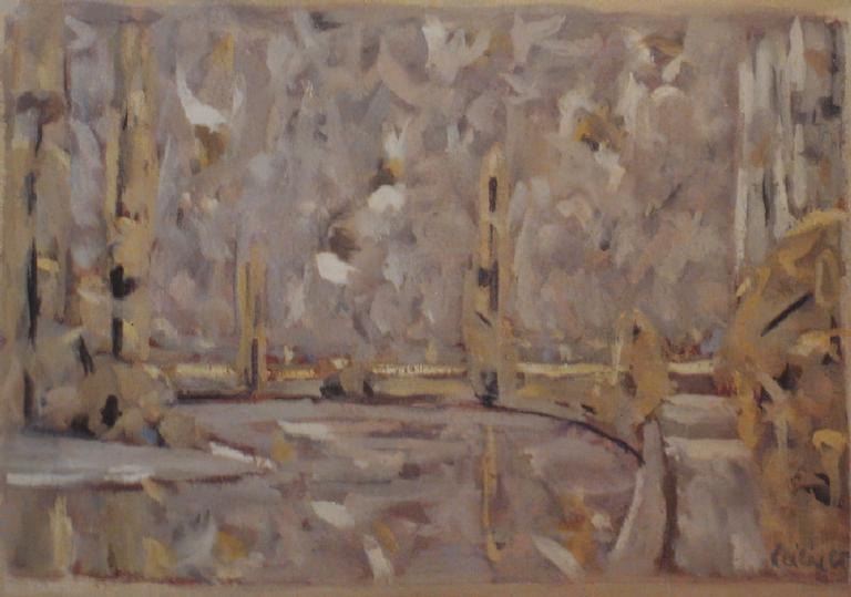 Catalogue raisonné, Hans Seiler, Rivière aux peupliers, 1965