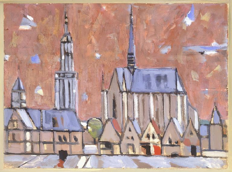 Catalogue raisonné, oeuvre de l'artiste Hans Seiler - Cathédrale du Nord (Furnes), circa 1965