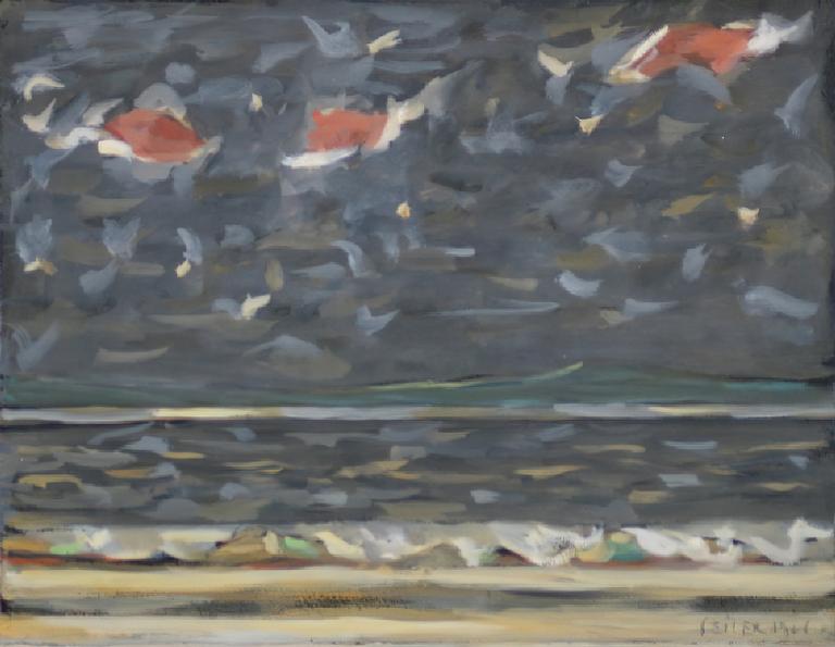 Catalogue raisonné, oeuvre de l'artiste Hans Seiler - La vague, 1966