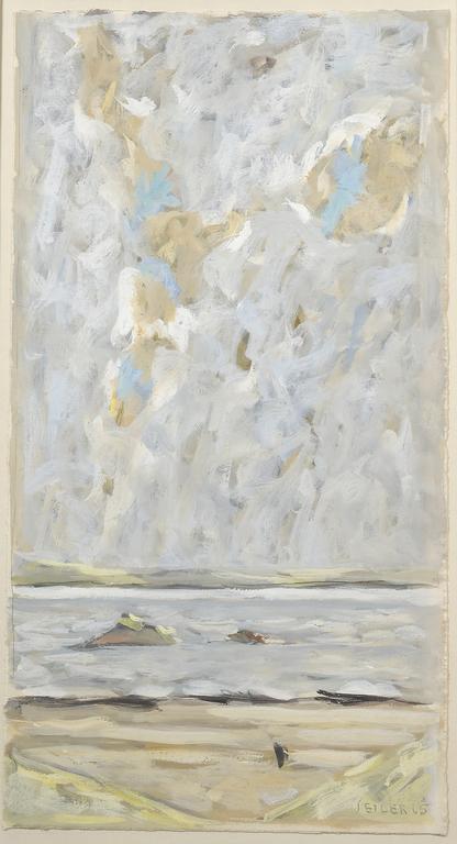 Catalogue raisonné, oeuvre de l'artiste Hans Seiler - Petite plage en Bretagne, 1966